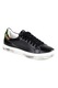 Anna Morellini, Pantofi sport de piele cu imprimeu, Negru/Verde pal/Alb optic