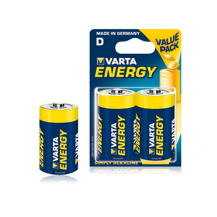 Varta LR20 ENERGY alkáli elem készlet 2 db