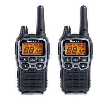 Statie radio PMR/LPD portabila Midland XT70, 2 buc/set, Gri metalic Statie radio PMR/LPD portabila Midland XT70, 2 buc/set, Gri metalic