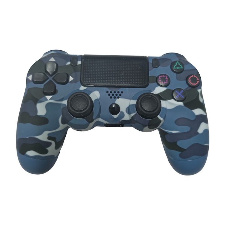 Doubleshock vezeték nélküli kontroller, NEXTLY, PS4, PSTV és PS Now kompatibilis, vibrációval, hadseregkék