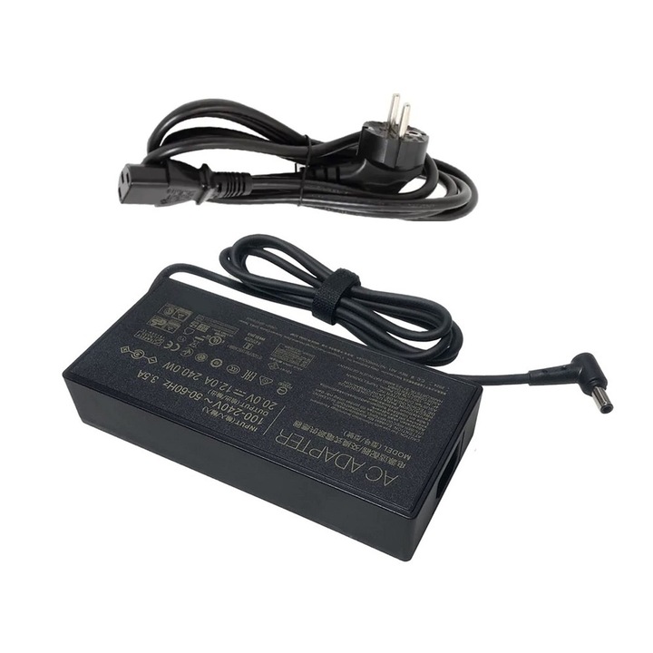 Incarcator compatibil cu Asus 20V 12A 240W, mufa 6.0*3.7mm, model ADP-240EB B BA BC A20-240P1 0A001-00970000 0A001-00970100 0A001-00970200 0A001-00970300 0A001-00970800 0A001-00971900 0A001-00970400 0A001-00971000 0A001-00970700 0A001-00970900, Premium