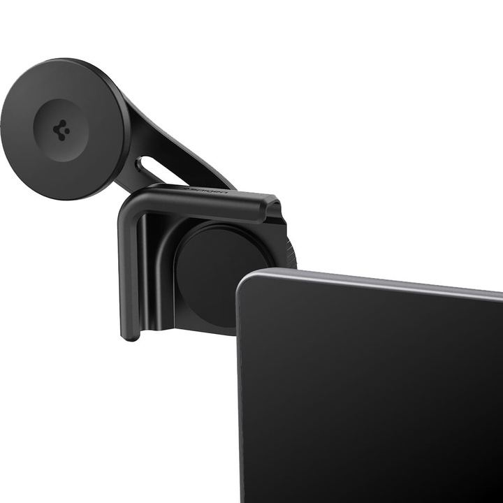 Suport auto universal pentru telefon Spigen TapLock Car Mount pentru Tesla Model 3/X/S/Y/Cybertruck pentru iPhone MagSafe, negru