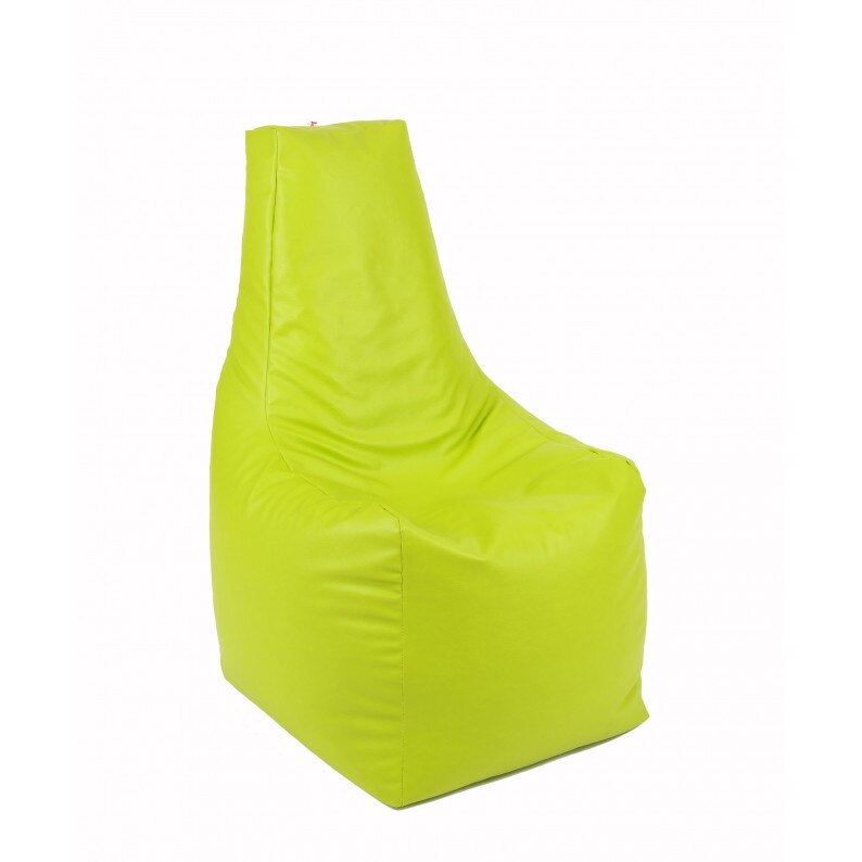 Fotoliu (Mediu) Sunlounger - Fistic (piele eco) umplut cu perle polistiren (fotoliu para marca Pufrelax) Fabricat in Romania