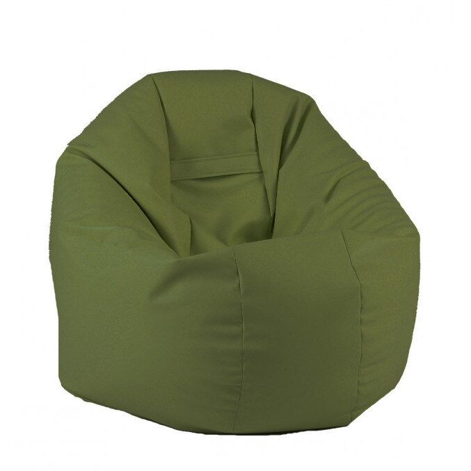 Fotoliu (Mediu) Relaxo XL - Waka Waka Green (GAMA PREMIUM PU) umplut cu perle polistiren (beanbag marca Pufrelax) Fabricat in Romania