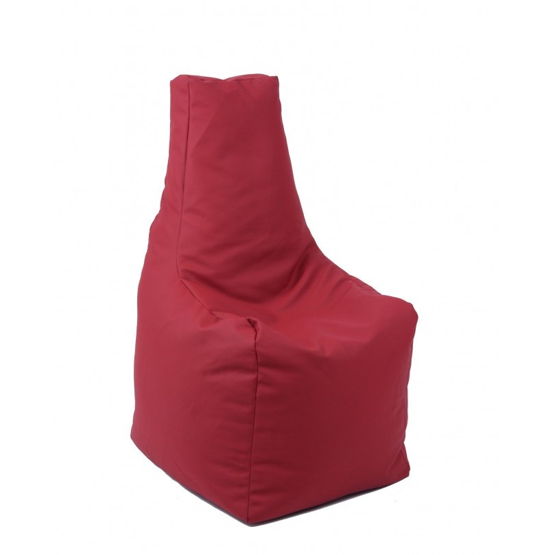 Fotoliu (Mediu) Sunlounger - Wine (GAMA PREMIUM PU) umplut cu perle polistiren (fotoliu para marca Pufrelax) Fabricat in Romania
