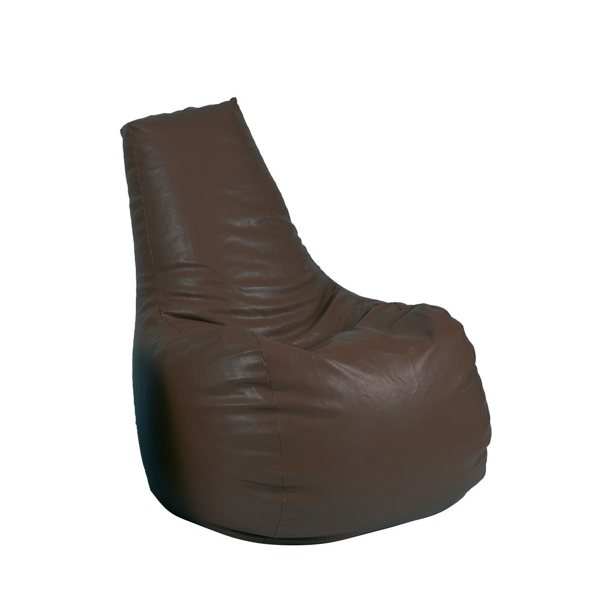 Fotoliu (Mediu) Sunlounger - Chocolate (GAMA PREMIUM PU) umplut cu perle polistiren (fotoliu para marca Pufrelax) Fabricat in Romania