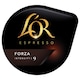 Capsule cafea, L'OR Tassimo Espresso Forza, intensitate 9, 16 bauturi x 60 ml, 16 capsule