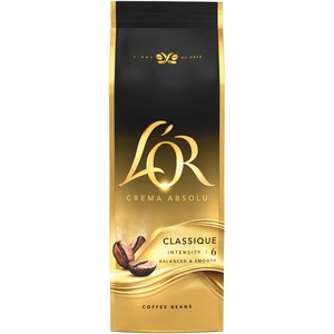 Cafea boabe, L’OR Crema Absolut Classique, 500 g