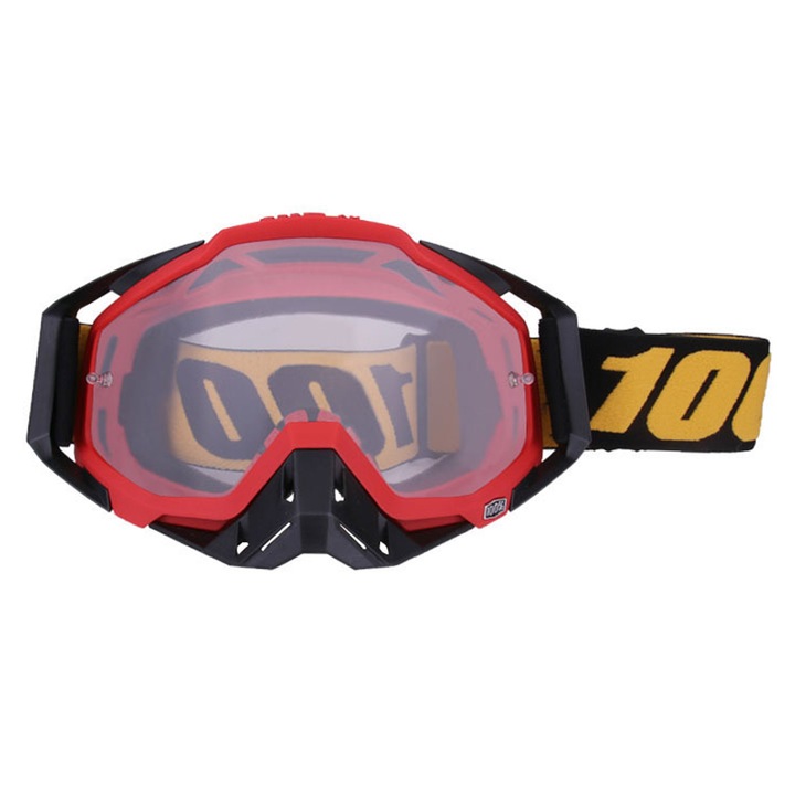 Ochelari de sport Enforose, ochelari off-road, lentile multicolore, protectie impotriva prafului, curea ajustabila