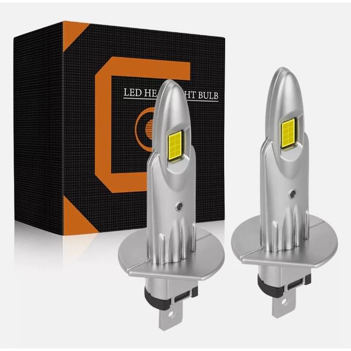 Set 2X H1 LED Faruri de Ceata 120W 20000lm, Enforose, 6000K, IP68, 50,000 ore