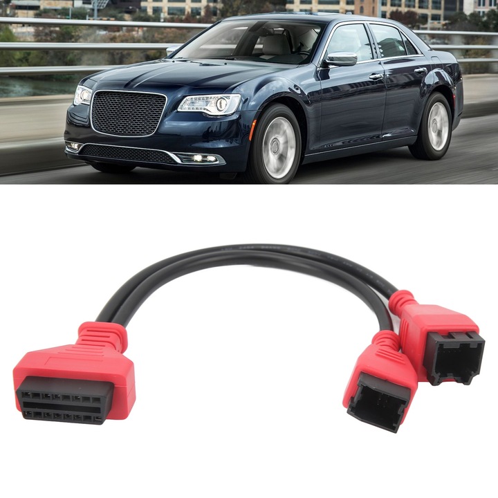 OBD2 diagnosztikai adapter, TNEAYWHE, 12 és 8 tűs, Chrysler 2018+ modellekhez, ABS