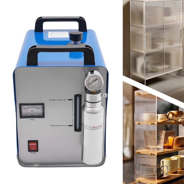 Akril polírozógép, 400W, 2800C, hordozható, kék/ezüst