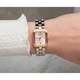 Ceas femei, Guess, Roz, 22mm, Bratara Argintie si Roz Aurie