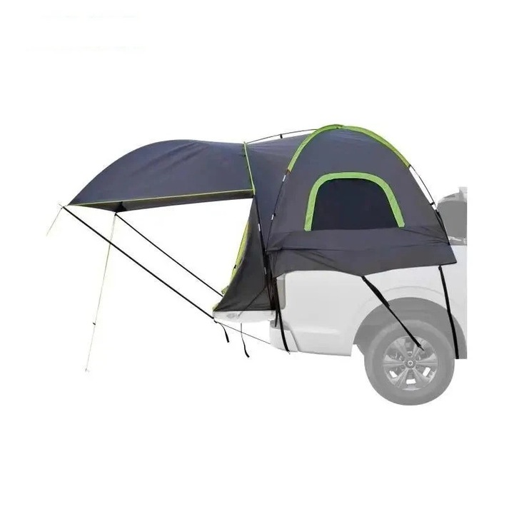 Teherautó sátor, vízálló PU2000, 8, 0-8, 2 láb, kihúzható napellenző, szürke