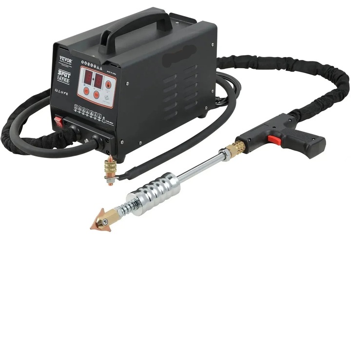 Karosszéria kiegyenesítő hegesztőgép készlet, 3KW, 2 hegesztőpisztoly, 7 mód, 20,5x32x25,5 cm, fekete