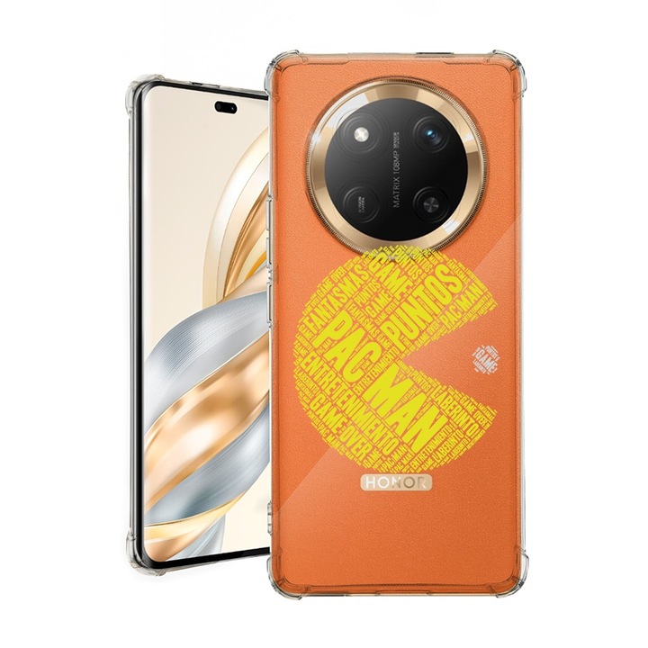 BestCase® Husa pentru Honor Magic7 Lite, Anti Shock 1.5MM, Calligraphy PacMan, Protectie camera, ecran si colturi, 1926355 AS 1540