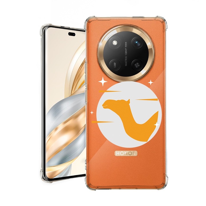 BestCase® Husa pentru Honor Magic7 Lite, Anti Shock 1.5MM, Camel, Protectie camera, ecran si colturi, 1926355 AS 1503