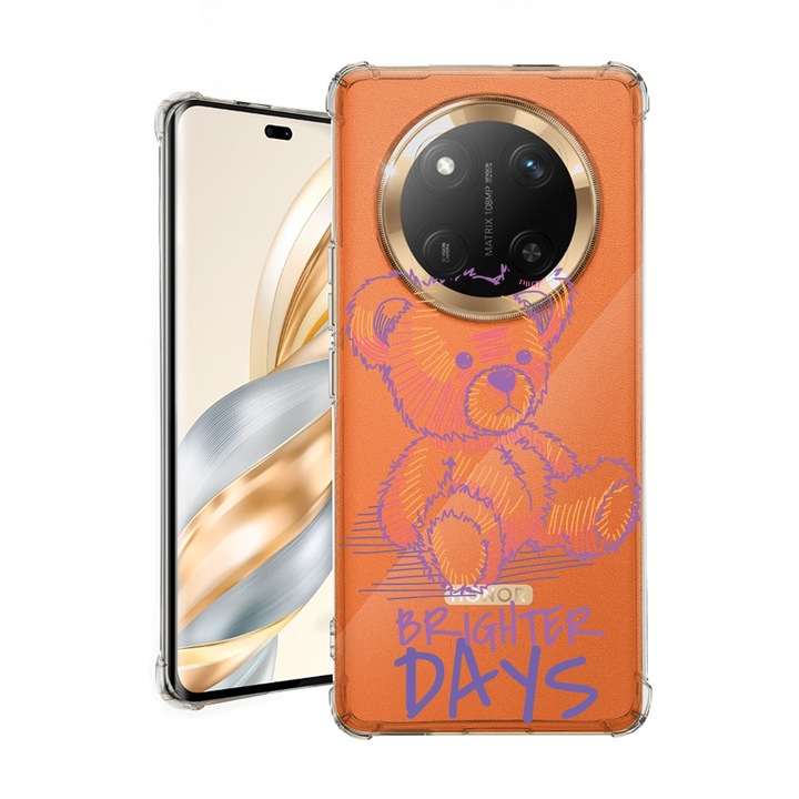 BestCase® Husa pentru Honor Magic7 Lite, Anti Shock 1.5MM, Teddy Bear Brighter Days, Protectie camera, ecran si colturi, 1926355 AS 1563