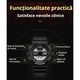 Ceas pentru copii Fudisenn®, Ceas cu alarma, Cronograf, Iluminare LED de fundal, Rezistent la apa 5 atm, Amovibil, Negru/Galben
