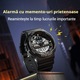Ceas pentru copii Fudisenn®, Ceas cu alarma, Cronograf, Iluminare LED de fundal, Rezistent la apa 5 atm, Amovibil, Negru/Galben