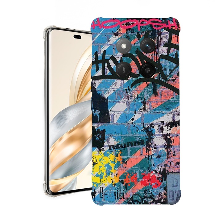 BestCase® Husa pentru Honor Magic7 Lite, Anti Shock 1.5MM, Graffiti Wall, Protectie camera, ecran si colturi, 1926355 AS 1183