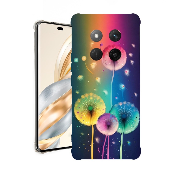 BestCase® Husa pentru Honor Magic7 Lite, Anti Shock 1.5MM, Dandelion, Protectie camera, ecran si colturi, 1926355 AS 1142