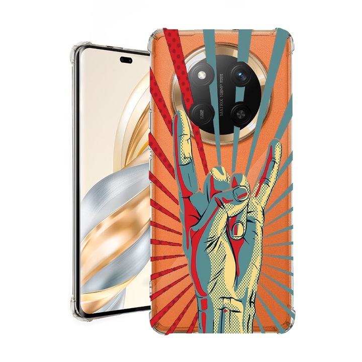 BestCase® Husa pentru Honor Magic7 Lite, Anti Shock 1.5MM, Rock Festival, Protectie camera, ecran si colturi, 1926355 AS 530