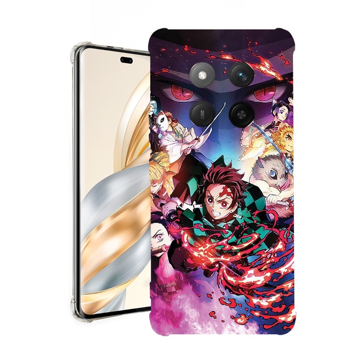 BestCase® Husa pentru Honor Magic7 Lite, Anti Shock 1.5MM, Demon Slayer, Protectie camera, ecran si colturi, 1926355 AS 1701