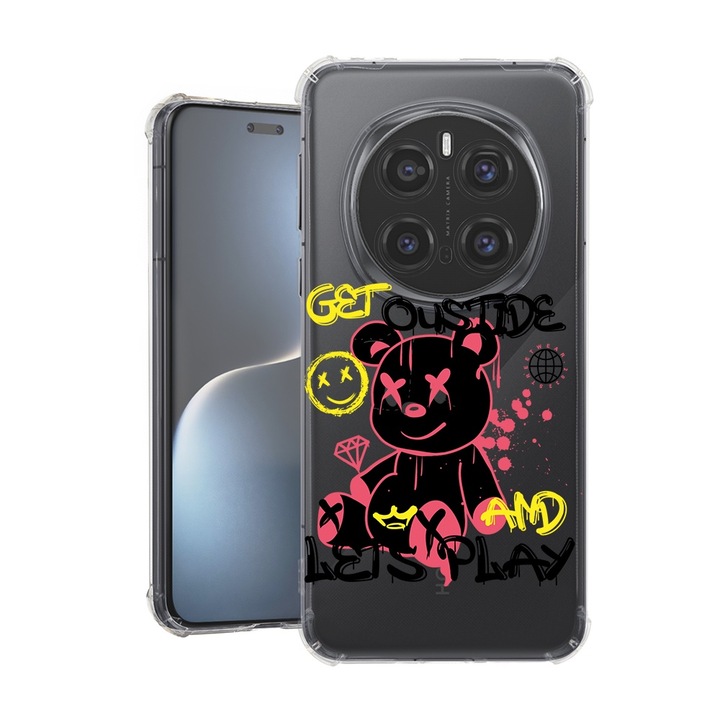 Силиконов калъф BestCase за Honor Magic7 Pro, Teddy Bear Lets Play, Air-Cushion Technology, 1.5MM Anti Shock, 1926356 AS 1554