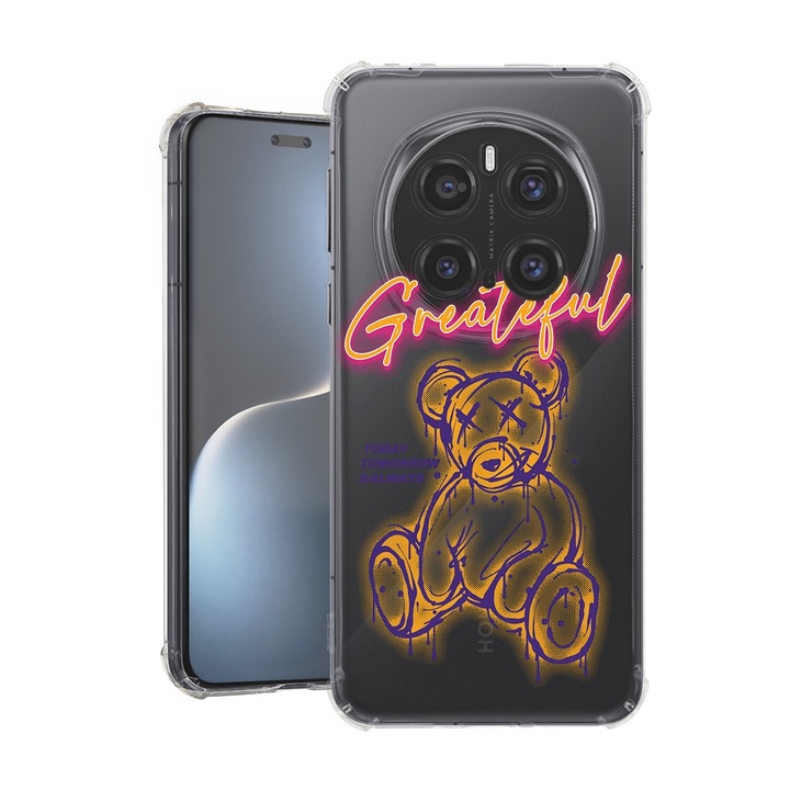 Силиконов калъф BestCase за Honor Magic7 Pro, Teddy Bear - Be Grateful, Air-Cushion Technology, 1.5MM Anti Shock, 1926356 AS 1570