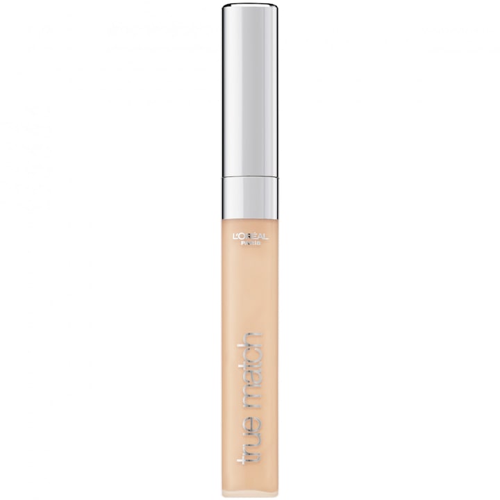 Corector cu formula lejera si iluminatoare L'Oreal Paris True Match 1R/C Rose Ivory, 6.8 ml