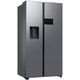 Хладилник Side by side Samsung RS90F65EDTEO, 621 л, 9" AI Home, SmartThings AI Energy, Full No Frost, Mono & Metal Cooling, Диспенсър за вода/лед, Цифров AI инверторен компресор, Клас D, В 178.4 см, Inox