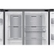Хладилник Side by side Samsung RS90F65EDTEO, 621 л, 9" AI Home, SmartThings AI Energy, Full No Frost, Mono & Metal Cooling, Диспенсър за вода/лед, Цифров AI инверторен компресор, Клас D, В 178.4 см, Inox