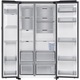 Хладилник Side by side Samsung RS80F67KCTEO, 634 л, SmartThings AI Energy, Full No Frost, Twin & Metal Cooling, Диспенсър за вода/лед, Цифров инверторен компресор, Клас C, H 178,4 см, Inox