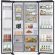 Хладилник Side by side Samsung RS80F67KCTEO, 634 л, SmartThings AI Energy, Full No Frost, Twin & Metal Cooling, Диспенсър за вода/лед, Цифров инверторен компресор, Клас C, H 178,4 см, Inox