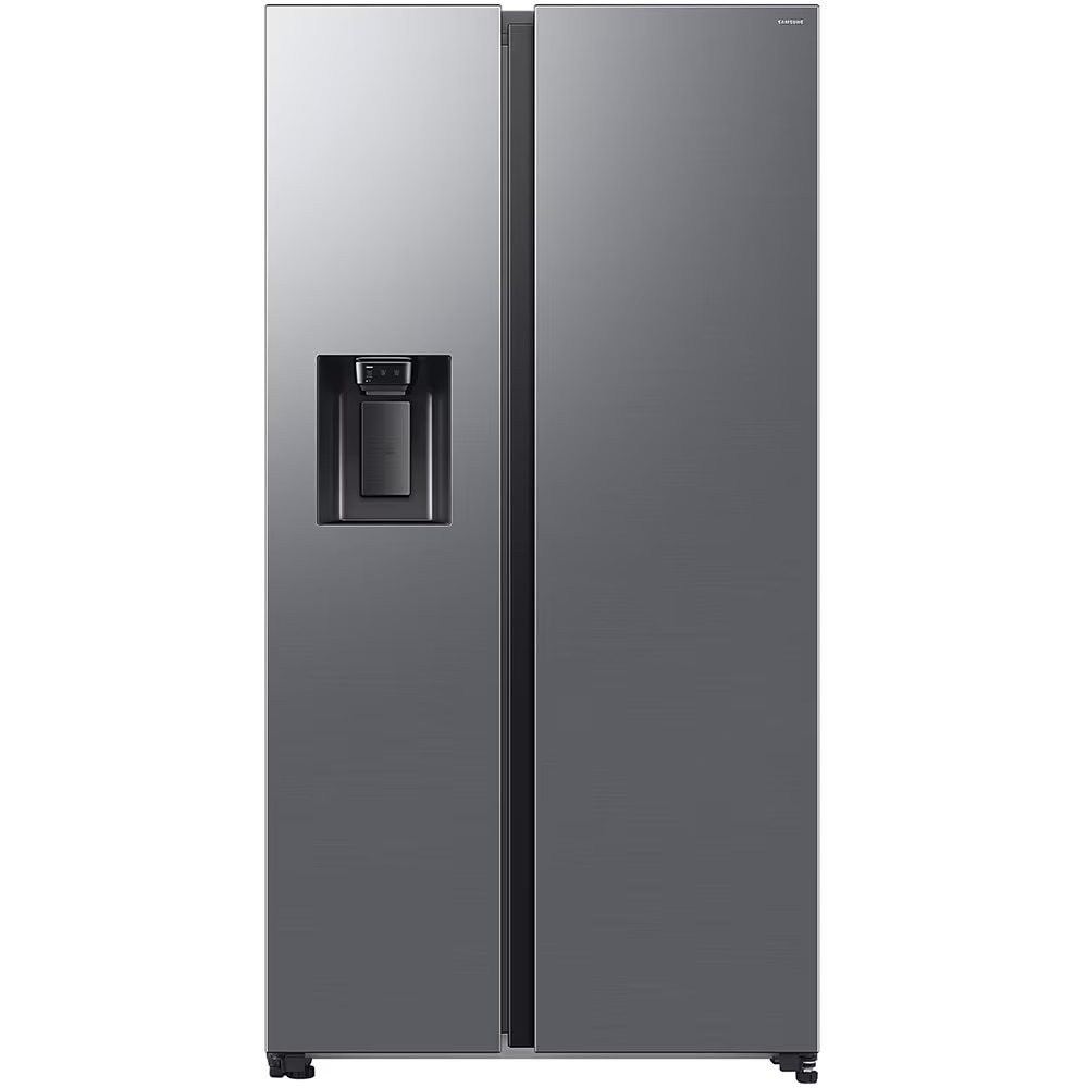 Side by side Samsung RS70F64KETEO, 640 l, SmartThings AI Energy, Full No Frost, Mono & Metal Cooling, Dozator de apa/gheata, Compresor Digital Inverter, Clasa E, H 178.4 cm, Inox