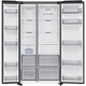 Samsung RS70F65QETEO, Хладилници side by side, 659 л, SmartThings AI Energy, Full No Frost, монохромно охлаждане, компресор с дигитален инвертор, клас E, височина 178.4 см, неръждаема стомана