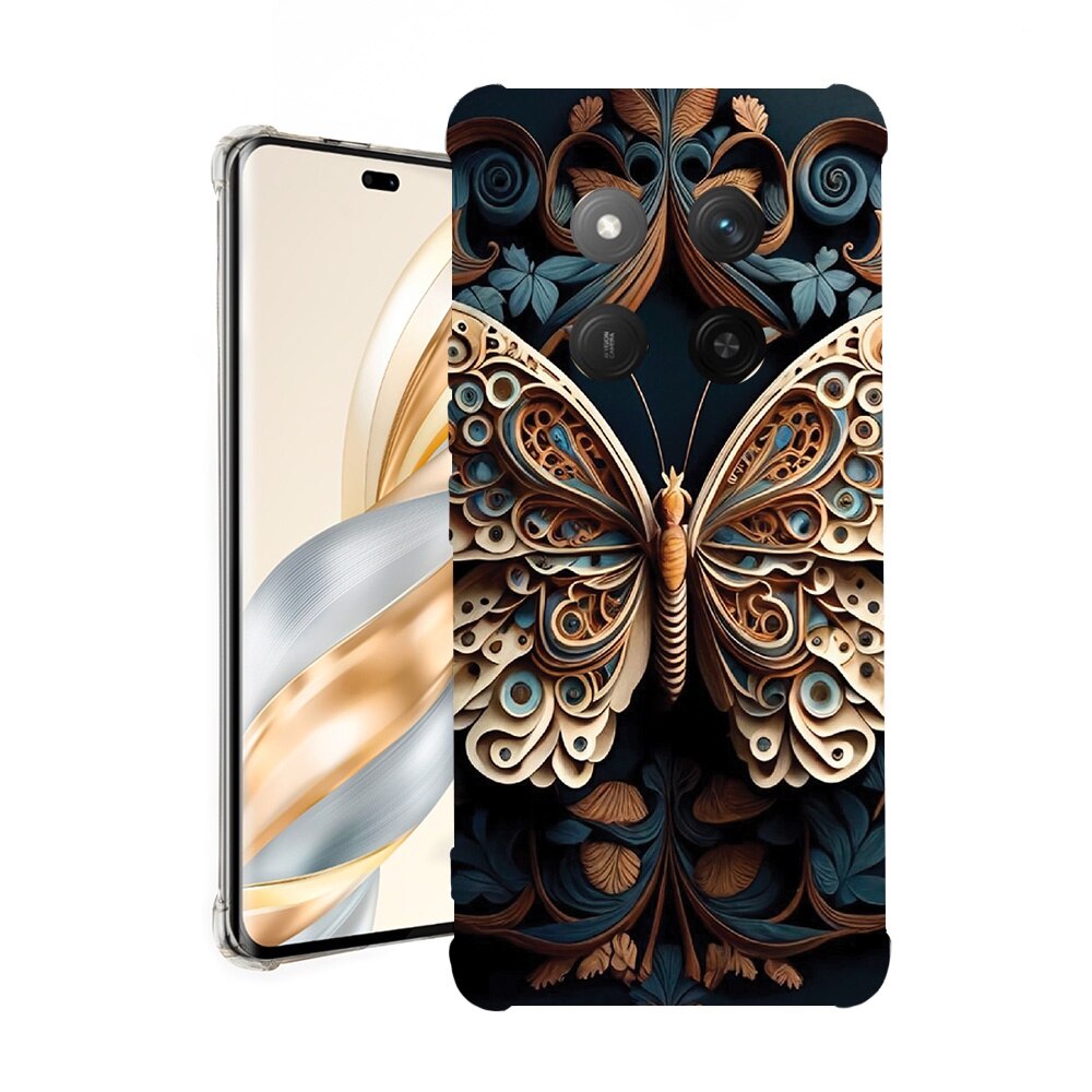 BestCase® Husa pentru Honor Magic7 Lite, Anti Shock 1.5MM, Beauty Butterfly, Protectie camera, ecran si colturi, 1926355 AS 1224