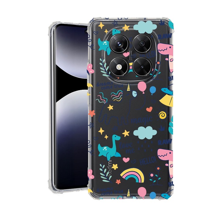 BestCase® Husa pentru Xiaomi Redmi Note 14 Pro 5G, Anti Shock 1.5MM, Unicorn - Dreams Comes True, Protectie camera, ecran si colturi, 1938409 AS 759