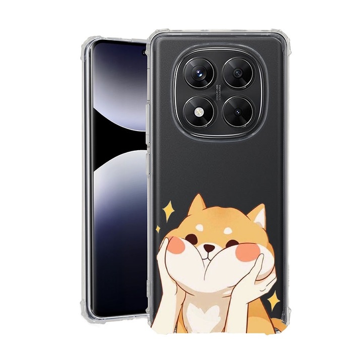 BestCase® Husa pentru Xiaomi Redmi Note 14 Pro Plus, Anti Shock 1.5MM, Emoji - Sweet Cat, Protectie camera, ecran si colturi, 1938410 AS 596