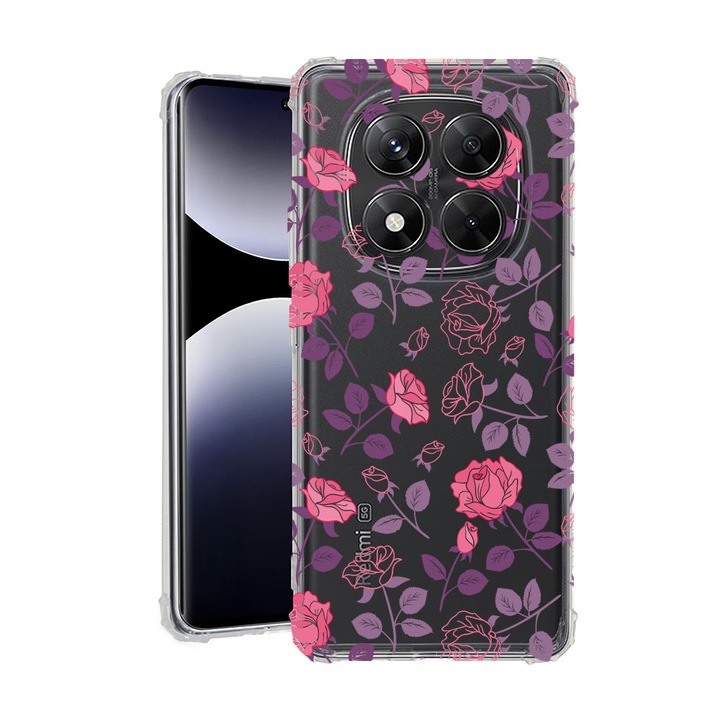 BestCase® Husa pentru Xiaomi Redmi Note 14 Pro Plus, Anti Shock 1.5MM, Rose, Protectie camera, ecran si colturi, 1938410 AS 168