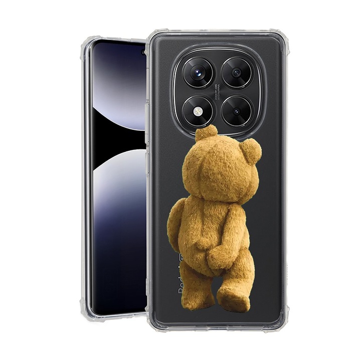 BestCase® Husa pentru Xiaomi Redmi Note 14 Pro 5G, Anti Shock 1.5MM, Teddy Bear Hidden Shot, Protectie camera, ecran si colturi, 1938409 AS 1441