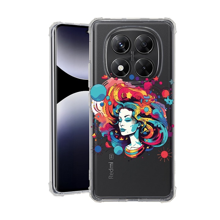 BestCase® Husa pentru Xiaomi Redmi Note 14 Pro Plus, Anti Shock 1.5MM, Dream Colors - Woman, Protectie camera, ecran si colturi, 1938410 AS 1581