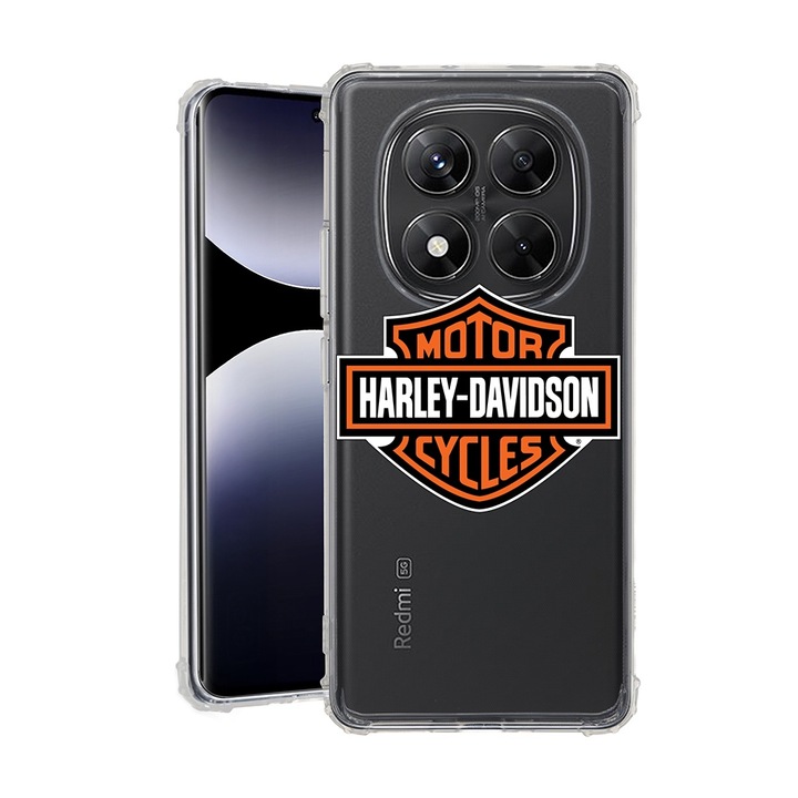 BestCase® Husa pentru Xiaomi Redmi Note 14 Pro Plus, Anti Shock 1.5MM, Harley-Davidson, Protectie camera, ecran si colturi, 1938410 AS 1744