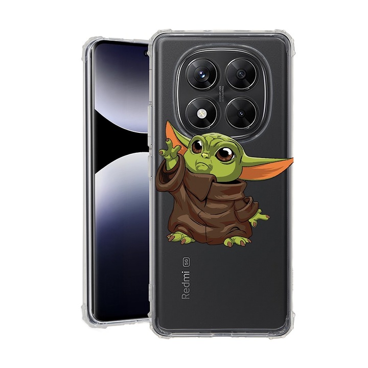 BestCase® Husa pentru Xiaomi Redmi Note 14 Pro Plus, Anti Shock 1.5MM, Baby Yoda, Protectie camera, ecran si colturi, 1938410 AS 1635