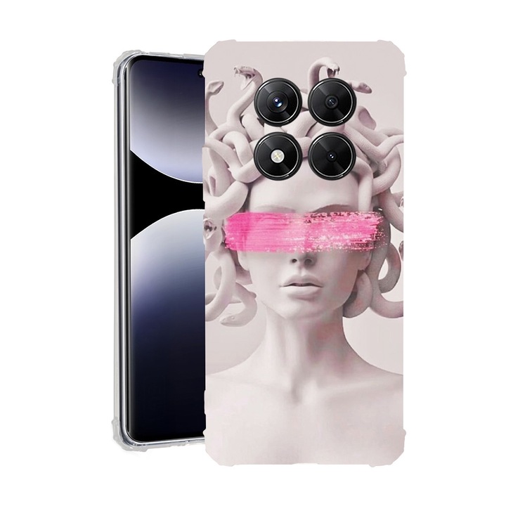 BestCase® Husa pentru Xiaomi Redmi Note 14 Pro Plus, Anti Shock 1.5MM, Medusa, Protectie camera, ecran si colturi, 1938410 AS 1289