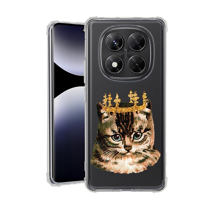 BestCase® Husa pentru Xiaomi Redmi Note 14 Pro Plus, Anti Shock 1.5MM, King Cat, Protectie camera, ecran si colturi, 1938410 AS 1795