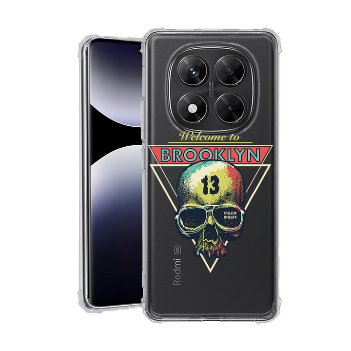 BestCase® Husa pentru Xiaomi Redmi Note 14 Pro 5G, Anti Shock 1.5MM, Brooklyn 13, Protectie camera, ecran si colturi, 1938409 AS 1497