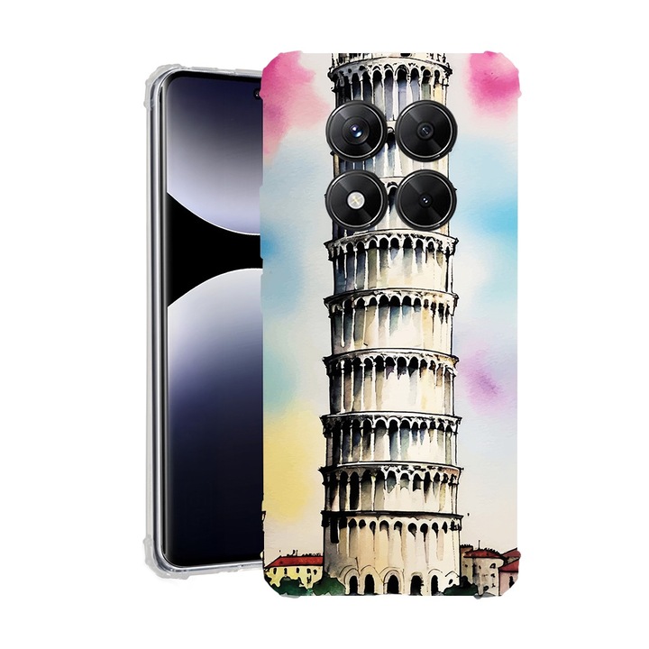 BestCase® Husa pentru Xiaomi Redmi Note 14 Pro Plus, Anti Shock 1.5MM, Italy, Protectie camera, ecran si colturi, 1938410 AS 1400