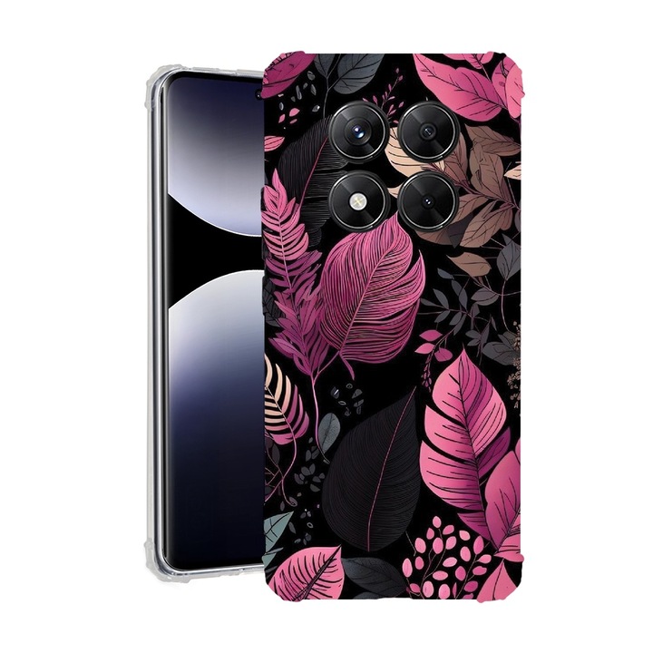 BestCase® Husa pentru Xiaomi Redmi Note 14 Pro Plus, Anti Shock 1.5MM, Rose Feathers, Protectie camera, ecran si colturi, 1938410 AS 1163
